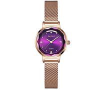RORIOS Mujer Relojes de Pulsera Cuarzo Analogico Relojes para Dama Minimalismo Mesh Strap Diamante Simulado Moda Ladies Watches