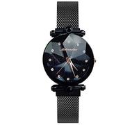 RORIOS Mujer Relojes Impermeable Brillante Cielo Estrellado Analogico Cuarzo Reloj Acero Inoxidable Mesh Bracelet Moda Relojes de Mujer