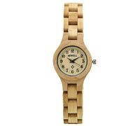 RORIOS Natural Reloj de Madera para Mujer Analógico Cuarzo Reloj con Correa de Madera Ligero de Madera del Reloj para Mujer Señoras