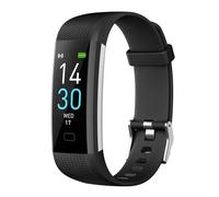 RORIOS Pulsera de Actividad Inteligente para Hombre Mujer Reloj de Pulsera Deportiva Seguimiento IP68 Waterproof 16 Modos de Deporte Negro