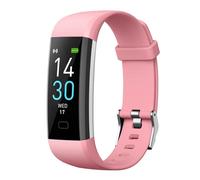 RORIOS Pulsera de Actividad Inteligente para Hombre Mujer Reloj de Pulsera Deportiva Seguimiento IP68 Waterproof 16 Modos de Deporte Rosa