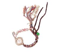 RORIOS Reloj Boho Mujer Hecho a Mano - Pulsera Relojes con Perlas & Fleco Cuarzo Moda para Cotidiano & Fiesta Blanco
