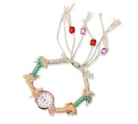 RORIOS Reloj Boho Mujer Pulsera Perlas Artesanal Retro Relojes Casual para Cotidiano & Fiesta Blanco