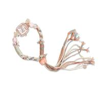 RORIOS Reloj Boho para Mujeres - Pulsera Tejida Artesanal Perlas Vintage con Flequillo Accesorio de Moda Casual Playa/Viaje/Festival Blanco