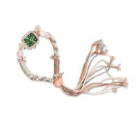 RORIOS Reloj Boho para Mujeres - Pulsera Tejida Artesanal Perlas Vintage con Flequillo Accesorio de Moda Casual Playa/Viaje/Festival Verde