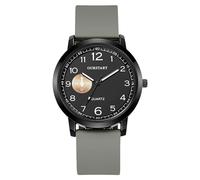 RORIOS Reloj Cuarzo para Hombre Relojes Deportivo Casual con Correa de Silicona Pulsera Moda Multicolor para Uso Diario Watch Gris