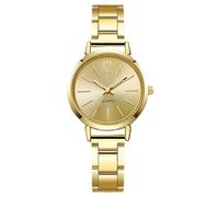 RORIOS Reloj Cuarzo para Mujer Relojes Vestir Acero Inoxidable con 3 Colores (Oro/Plata/Rose Gold) -Watches Analógico Casual de Moda Oro
