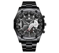 RORIOS Reloj de Cuarzo con Pantalla Fecha Luminoso Puntero Impermeable Relojes Deportivo Adecuado para Hombres Wristwatch Negro