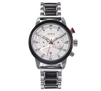 RORIOS Reloj de Madera para Hombre - Analógico Cuarzo Cronógrafo Multifunción Natural Impermeable