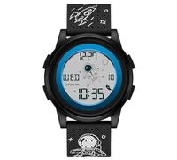RORIOS Reloj de Pulsera Casual para Hombre Reloj Sencillo Digital Reloj Multifuncional Electrónico Relojes Deportivo Impermeable Correa de Goma Negro Azul
