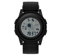 RORIOS Reloj de Pulsera Casual para Hombre Reloj Sencillo Digital Reloj Multifuncional Electrónico Relojes Deportivo Impermeable Correa de Goma Negro Blanco