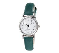 RORIOS Reloj de Pulsera de Fácil Lectura Cuarzo Analógico Digital Relojes Cuero Clásico Watch Impermeable para Mujer Verde