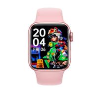 RORIOS Reloj de Pulsera Deportiva Inteligente para Hombres Mujeres Reloj Silicona Fitness Llamadas Bluetooth Rectangular Smartwatch Rosa