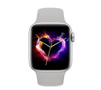 RORIOS Reloj de Pulsera Deportiva Inteligente para Hombres Mujeres Reloj Silicona Fitness Llamadas Bluetooth Rectangular Smartwatch Gris