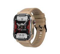 RORIOS Reloj de Pulsera Deportiva Inteligente para Hombres Mujeres Reloj Silicona Fitness Llamadas Bluetooth Rectangular Smartwatch Amarillo