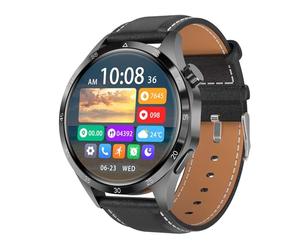RORIOS Reloj de Pulsera Inteligente para Hombres Mujeres Llamadas Bluetooth Monitoreo de Salud Smartwatch Fitness Deportiva IP68 Resistente al Agua Negro A