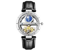 RORIOS Reloj de Pulsera Mecánico Automático para Mujer - Correa de Piel, Impermeable, Self Winding