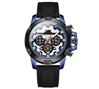 RORIOS Reloj de Pulsera Moda para Hombre Relojes Deportivos Silicona Multifuncional Casuale Reloj Cuarzo Analógico Cronógrafo Luminoso