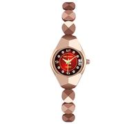 RORIOS Reloj de Pulsera para Mujer Relojes Señora Elegante Reloj Analógico Cuarzo Relojes Café Oro Acero Inoxidable Reloj Minimalista Vintage