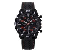 RORIOS Reloj Deportivo para Hombres Elegante Relojes Analógico con Correa Perforada Transpirable Watch Casual Multicolor Naranja