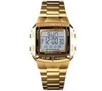 RORIOS Reloj Deportivo para Hombres Multifuncionales Militar Analógico Digital Cuarzo Acero Inoxidable Strap Reloj para Hombre