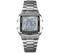 RORIOS Reloj Deportivo para Hombres Multifuncionales Militar Analógico Digital Cuarzo Acero Inoxidable Strap Reloj para Hombre