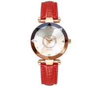 RORIOS Reloj Elegante de Mujer Relojes de Pulsera Moda Analógico Cuarzo Relojes Diamantes Acero Inoxidable Reloj Señora Simple Blanco B