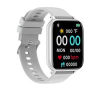RORIOS Reloj Inteligente Hombres Mujeres 1,77" HD Smartwatch Llamada Bluetooth Alertas Llamadas Entrantes SMS Reloj de Fitness Deportivos con Monitor Frecuencia Cardíaca GPS Gris