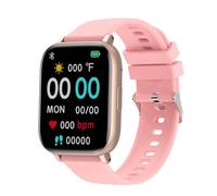 RORIOS Reloj Inteligente Hombres Mujeres 1,77" HD Smartwatch Llamada Bluetooth Alertas Llamadas Entrantes SMS Reloj de Fitness Deportivos con Monitor Frecuencia Cardíaca GPS Rosa