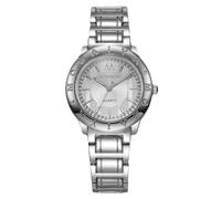 RORIOS Reloj Metal Mujer Relojes Pulsera Analógico Moda con Múltiples Cuadros Colores Elegante Watch Vestir Casual para Uso Diario Plata Blanca