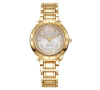 RORIOS Reloj Metal Mujer Relojes Pulsera Analógico Moda con Múltiples Cuadros Colores Elegante Watch Vestir Casual para Uso Diario Oro Blanco