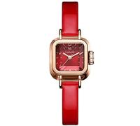 RORIOS Reloj Moda Analógico Cuarzo Mujer Simplicidad Impermeable Vestir Cuadrado de Pulsera Pequeño Esfera Correa de Cuero