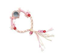 RORIOS Reloj Mujer Bohemio Relojes Pulsera Trenzado Hecho Mano Esfera con Cristales Correa Flecos Ajustable Watch Moda Ligero Verde