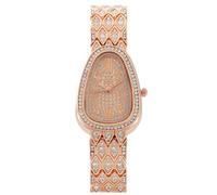 RORIOS Reloj Mujer Cristal A Prueba de Agua Cuarzo Pulsera Relojes Moderno para Diario & Fiesta Oro Rosa