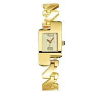 RORIOS Reloj Mujer Moda Cuadrado de Acero Relojes Cuarzo Multicolor Pulsera Watch Estiloso Wristwatch el Uso Diario para Mujeres Oro