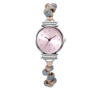RORIOS Reloj Pulsera Analógico Mujer Ligero Correa Elástica con Piedras Moda Relojes Diario para Mujeres Rosa