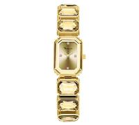 RORIOS Reloj Rectangular de Diseño Exclusivo para Mujer Elegantes Relojes Clásico Cuarzo con Correa Diamantes Resistente al Agua Oro
