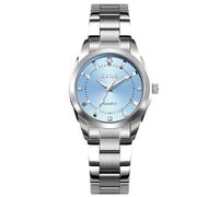 RORIOS Relojes Clásico Acero Inoxidable Reloj de Pulsera Negocios para Mujer Relojes Analógico Cuarzo Reloj Moda Minimalista Reloj Señoras Impermeable Azul