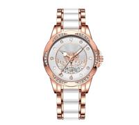 RORIOS Relojes de Mujer Luminoso Diamante Analógico de Cuarzo Reloj con Correa en Acero Inoxidable Moda Impermeable Relojes de Pulsera