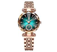 RORIOS Relojes de Mujer Moda Diamante Relojes Analógico de Cuarzo Reloj con Correa en Acero Inoxidable Impermeable Relojes de Pulsera para Chica Mujer