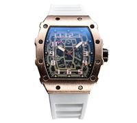 RORIOS Relojes de Pulsera Cuarzo para Hombres Reloj Moda Tonneau Reloj Luminoso Analógico Reloj Casuales Deportivo con Fecha