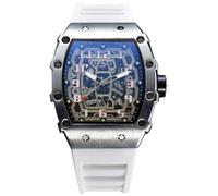 RORIOS Relojes de Pulsera Cuarzo para Hombres Reloj Moda Tonneau Reloj Luminoso Analógico Reloj Casuales Deportivo con Fecha