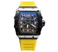 RORIOS Relojes de Pulsera Cuarzo para Hombres Reloj Moda Tonneau Reloj Luminoso Analógico Reloj Casuales Deportivo con Fecha