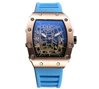 RORIOS Relojes de Pulsera Cuarzo para Hombres Reloj Moda Tonneau Reloj Luminoso Analógico Reloj Casuales Deportivo con Fecha