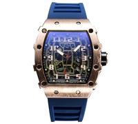 RORIOS Relojes de Pulsera Cuarzo para Hombres Reloj Moda Tonneau Reloj Luminoso Analógico Reloj Casuales Deportivo con Fecha