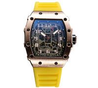 RORIOS Relojes de Pulsera Cuarzo para Hombres Reloj Moda Tonneau Reloj Luminoso Analógico Reloj Casuales Deportivo con Fecha