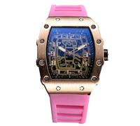 RORIOS Relojes de Pulsera Cuarzo para Hombres Reloj Moda Tonneau Reloj Luminoso Analógico Reloj Casuales Deportivo con Fecha