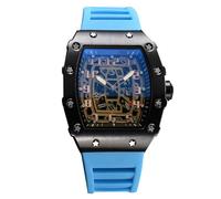 RORIOS Relojes de Pulsera Cuarzo para Hombres Reloj Moda Tonneau Reloj Luminoso Analógico Reloj Casuales Deportivo con Fecha