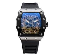 RORIOS Relojes de Pulsera Cuarzo para Hombres Reloj Moda Tonneau Reloj Luminoso Analógico Reloj Casuales Deportivo con Fecha