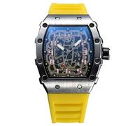 RORIOS Relojes de Pulsera Cuarzo para Hombres Reloj Moda Tonneau Reloj Luminoso Analógico Reloj Casuales Deportivo con Fecha